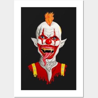 Crazy clown Posters and Art